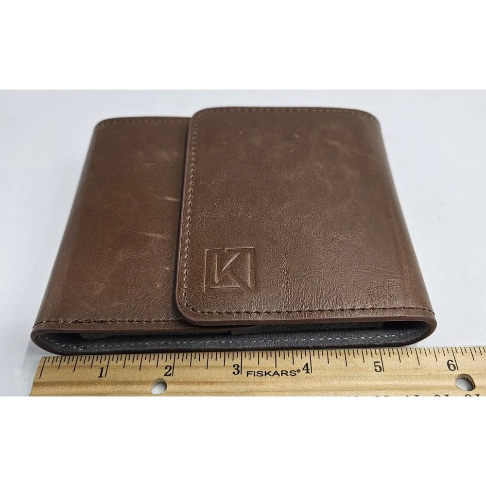 KENARK Premium Leather Watch Travel Pouch for 2 Watches - Good